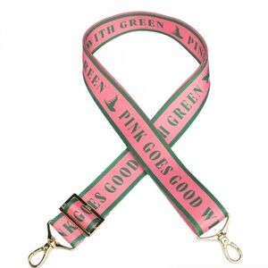 Lug Wicked x Lug 1.5" Classic Webbing Strap Pink Goes with Green